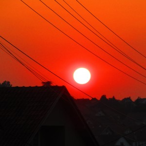 red sunset